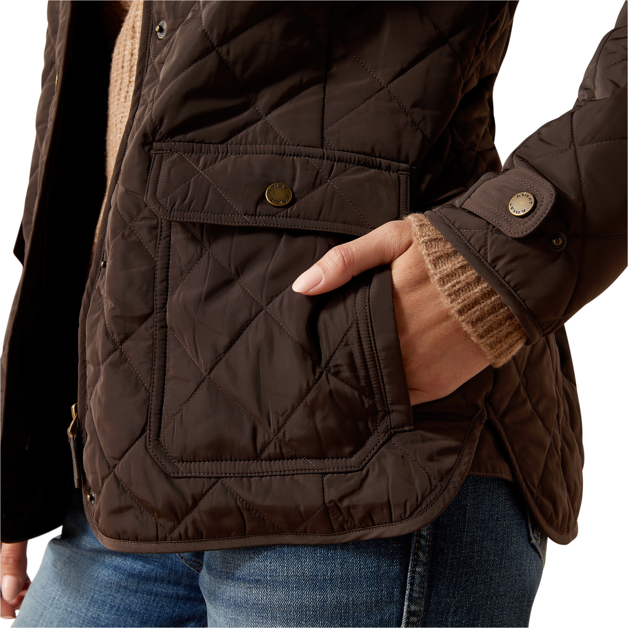 2025 Ariat Womens Woodside Jacket 10062691 - Coffee Bean